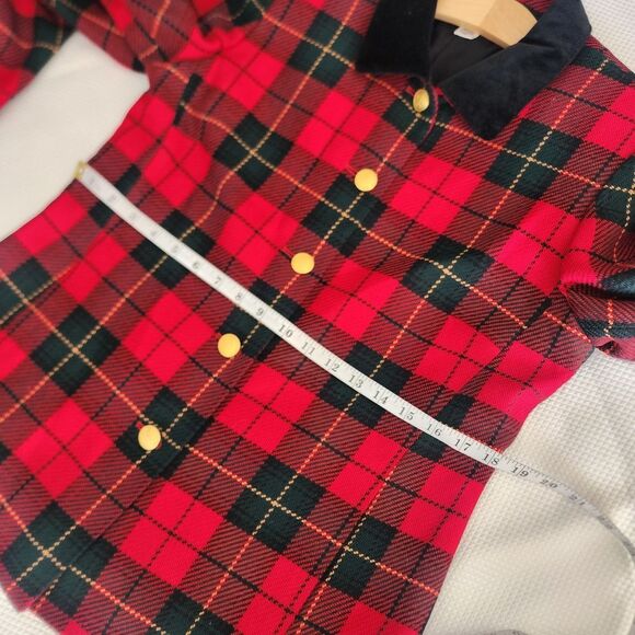 Talbots Plaid Tartan Red and Black Women's Jacket - Picture 6 of 11